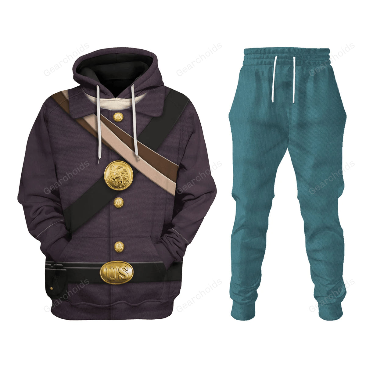 American Union Army-Infantry-Private Soldier Uniform Hoodie Sweatshirt Sweatpants