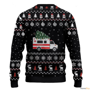 Paramedic Hospital Ambulance Ugly Sweatshirt - Best Gift For Christmas