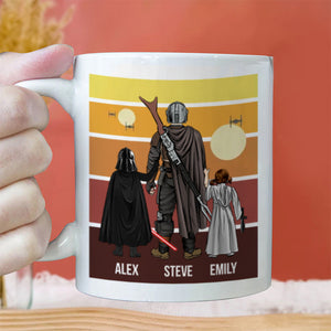 Star War Just A Dadalorian Try To Make His Way In The Universe - Gift For Father's Day - Personalized Ceramic Mug