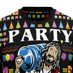 Jesus's Party Ugly Christmas Sweater For Men And Women