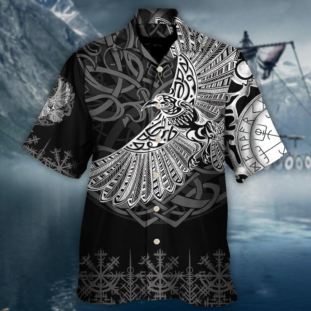 Viking Raven Valhalla Norse - Hawaiian Shirt