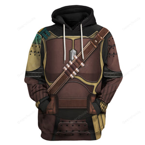 Star Wars Mandalorian Samurai Cosplay Hoodie Sweatshirt Sweatpants Tshirt Hawaiian shirt SWHS36