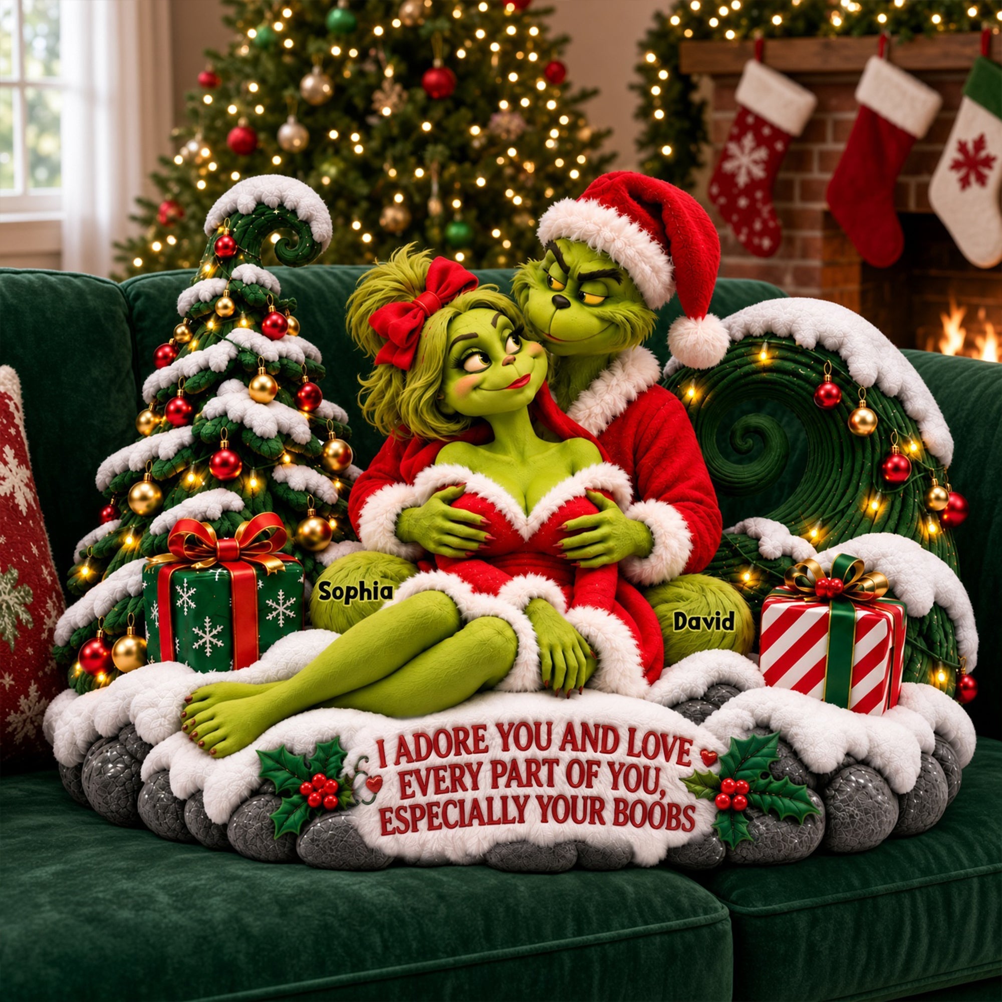 I Adore You And Love Every Part Of You Custom Name Christmas Gifts For ...