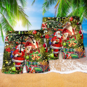 Xmas Santa Is Coming To You So Happy - Beach Short