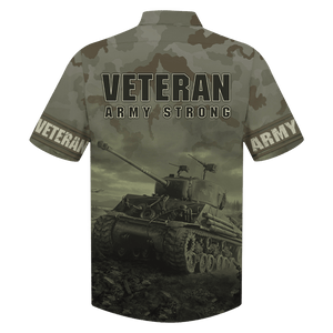 Veteran Army Strong Tank Hawaiian Shirt