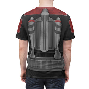 Red Death Watch Mandalorian Costume T-Shirt