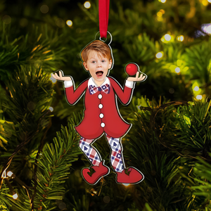 Custom Photo Movie Characters Merry Christmas - Funny Gift For Family Members, Friends - Personalized Acrylic Ornament