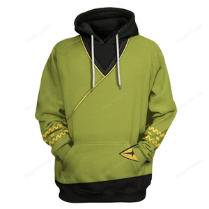 Star Trek TOS Kirk Green Tunic Hoodie Sweatshirt Sweatpants