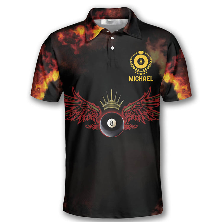 Personalized Never Underestimate An Old Man Who Loves Pool And Beer Polo Shirt