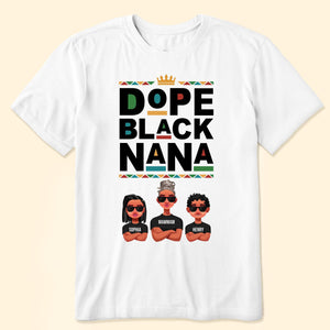 Dope Black Papa - Personalized Shirt - Gift For Dad, Fathers Day  - CL50 NA94