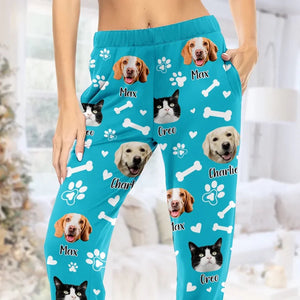 Custom Photo A House Is Not A Home Without Pets  - Personalized Pajama Pants - Gift For Pet Lovers - NA94