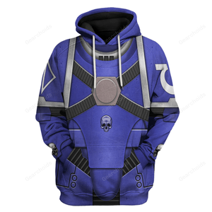 Pre-Heresy Ultramarines In Mark IV Maximus Power Armor - Costume Cosplay Hoodie Sweatshirt Sweatpants WHHS186