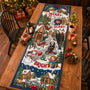 LA02. Merry Scary Christmas Family Decor, Custom Family Name Gift - Personalized Quilt Table Runner