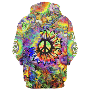 Hippie Sunflowers, Creatures Under The Sea - Hoodie For Men, Women