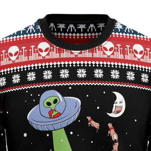 Alien Ugly Christmas Sweater For Men And Women