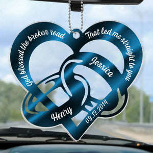 Drive Safe, I Love You - Personalized Car Hanging Ornament - Gift For Couple, Husband Wife, Anniversary - NA94