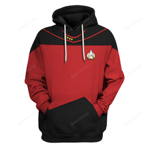 Star Trek Picard The Next Generation Red Costume Hoodie Sweatshirt Sweatpants