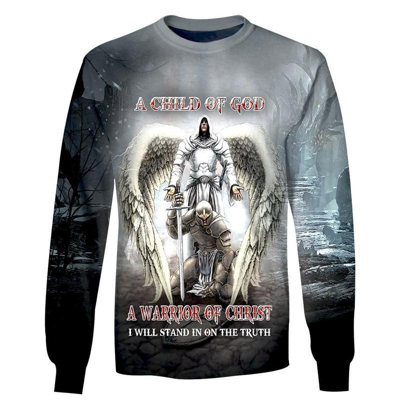 A Child Of God A Warrior Of Christ Sweater For Men And Women
