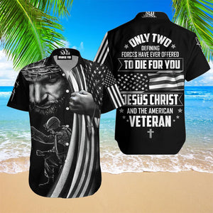 US Veteran Jesus Hawaiian Shirt For Men & Women