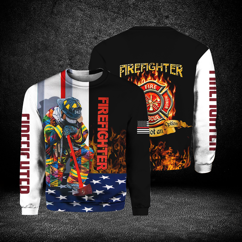 Firefighter Flag Failure Is Not An Option Sweater For Men & Women