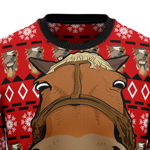 Christmas Funny Horse Ugly Sweatshirt For Men And Women