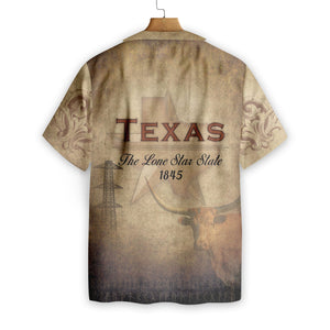 1845 The Lone Star State Texas - Hawaiian Shirt For Men
