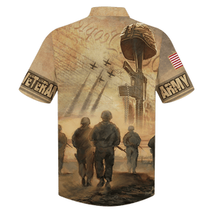 Us Amry Picture Of Soldiers Hawaiian Shirt