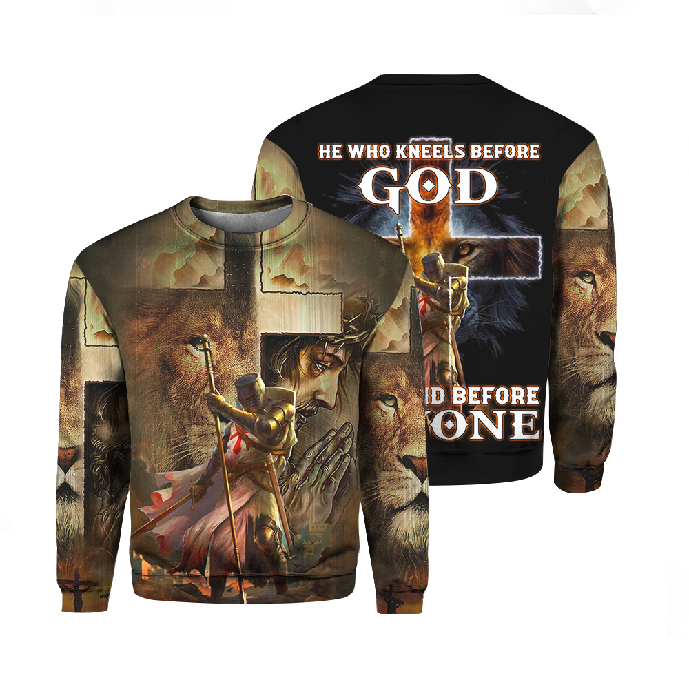 Knight The Strongest Warrior Jesus Sweater For Men & Women