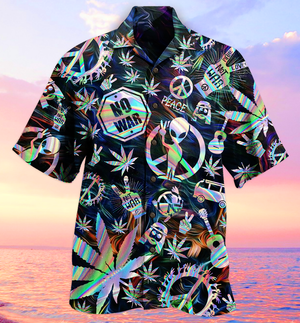 Hippie Alien Peace Life Hawaiian Shirt