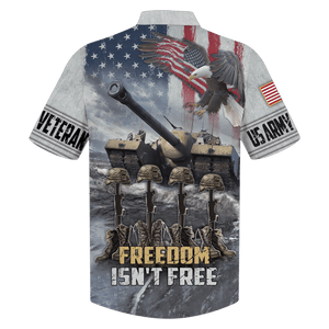 Army Cannon, Freedom Isn'T Free Hawaiian Shirt