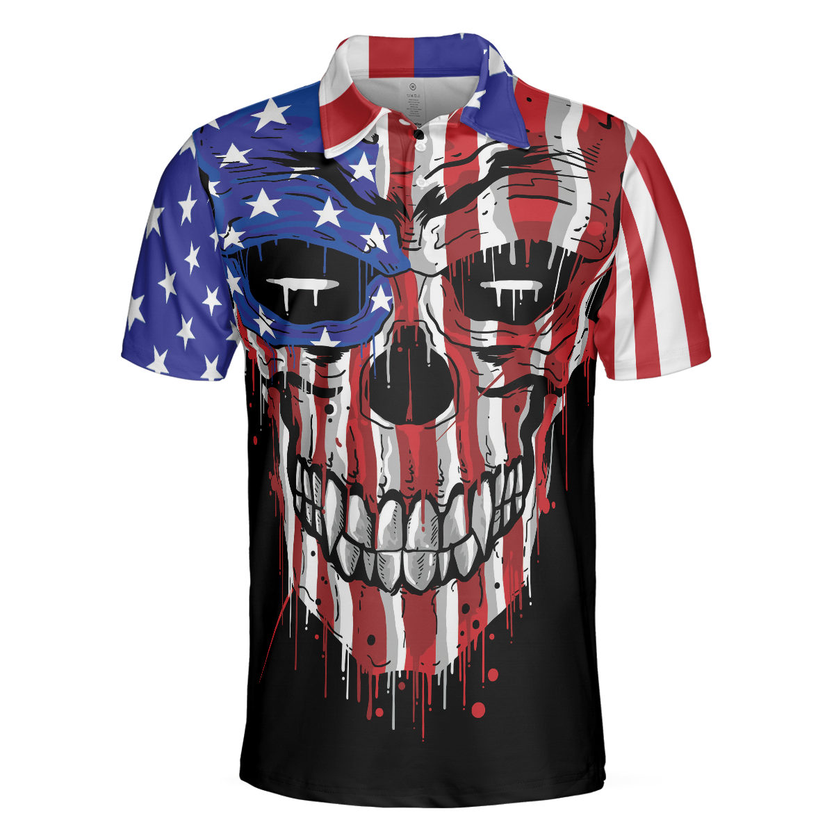 I'm Here To Smash Your Balls Billiards American Flag Polo Shirt For Men