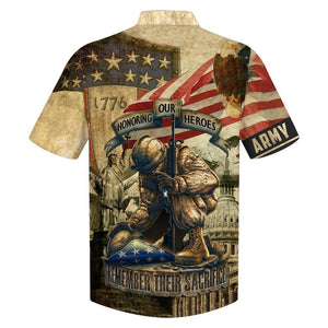 Veterans 1776 Honoring Our Heroes - Hawaiian Shirt