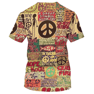 Hippie A Great Symbol So For Irs, Badge Of Hope - T-Shirt