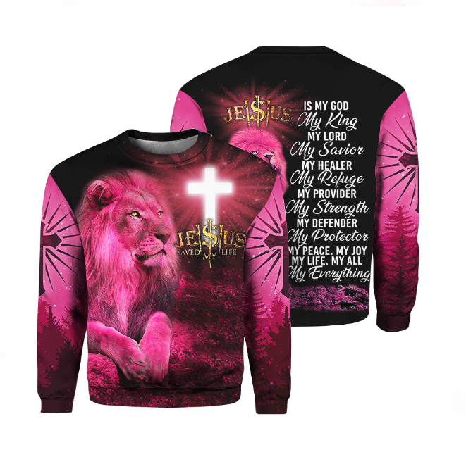 Lion Jesus Christian Is My King Sweater For Men & Women