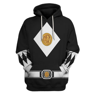 Black Ranger Mighty Morphin The Movie (1995) C1 - Hoodie Set, Sweatshirt, Sweatpants PRHS89