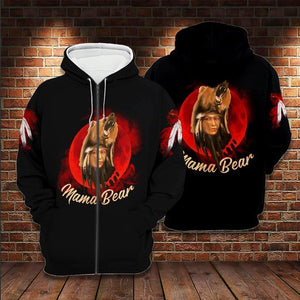 Native Mama Bear Hoodie For Men & Women