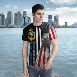 US Navy Veteran T-Shirt 3D