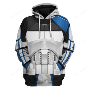 Star Wars Captain Rex Costume Hoodie Sweatshirt Sweatpants SWHS35