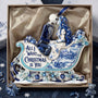 Nibc Spooky All I Want For Christmas Is You Toile De Jouy Christmas Gift For Couple - Personalized Acrylic Ornament LA02