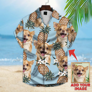 Personalized Gift For Pet Lovers Pineapple Pattern Hawaiian Shirt