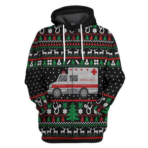 Paramedic Hospital Ambulance Hoodie For Men And Women