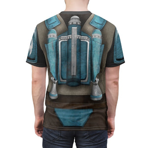 Death Watch Mandalorian Jetpack Cosplay Costume T-Shirt For Men