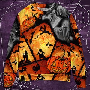 Halloween Ghost Pumpkin Scary - Sweater