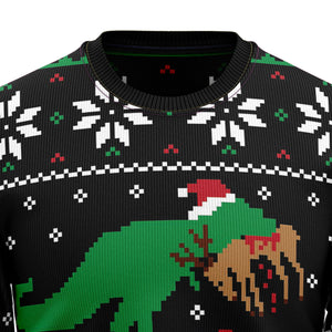 T-Rex Ugly Christmas Sweater For Men And Women