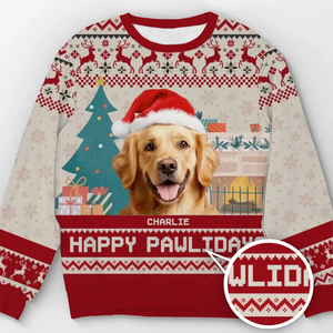 Custom Photo Dog Cat You're The Best Present Ever - Personalized Ugly Sweater - Christmas Gift For Pet Lovers, Dog Cat Mom Dad NA94