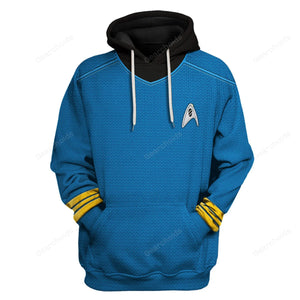 Star Trek Into Darkness Blue Hoodie Sweatshirt Sweatpants