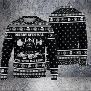 Star Wars Merry Sith Mas Darth Vader Unisex Ugly Christmas Sweaters