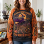 HN02. Spooky Autumn Vintage Witch Halloween Fall Party Gift For Her - Personalized Sweatshirt