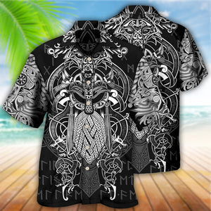 Viking Warrior Blood Pattern - Hawaiian Shirt