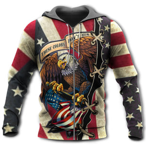 American Eagle Fly Flag Hoodie For Men And Women